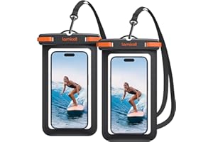 Lamicall wasserdichte Handyhülle, Unterwasser Handytasche - [2 Stück] IPX8 Wasserfeste Hülle für Schwimmen, Waterproof Phone Case für iPhone 17 16 15 14 13 12 Pro Max, Smartphone bis zu 7 Zoll