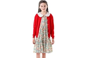 SMILING PINKER ZHUANNIAN Chaqueta escolar de manga larga con botones de perlas para niñas