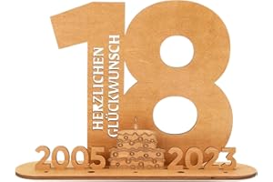 EUES Gästebuch Geburtstag Holzschild, 2023 Holz-Schild Gästebuch, Geburtstag Mann&Frau, Geburtstag Jubiläum, Deko Zahlen 18 Jahre mit Jahreszahlen, Für Geburtstagsdeko, Gästebuch Hochzeit (18)