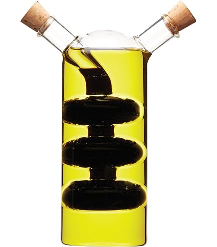 5five Simply Smart - Bottiglie Di Metallo Da 0.5L Per Olio E Aceto, 2 Pezzi, Design Elegante