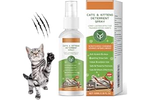 XZMCAT 100ml Spray Répulsif pour Chat, Spray Anti-Griffage pour Chat, Spray D'entraînement Chat, Protecteur de Meubles Contre Les Rayures de Chat, Utilisation Intérieure et Extérieure pour Chats et Chatons