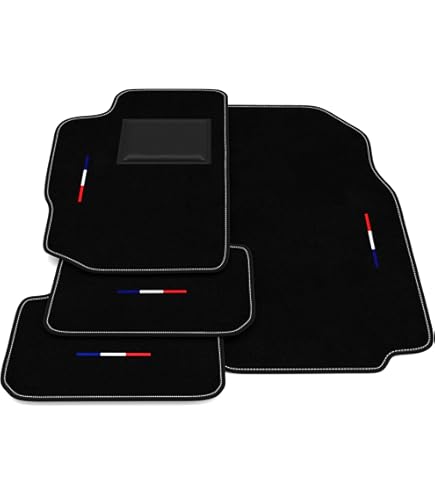 Tapis Caoutchouc Voiture 4 Pièces Pour Peugeot 406 (1995-2004) - Noir Antidérapant - Meilleur Que Universel - Protection Sol - 8