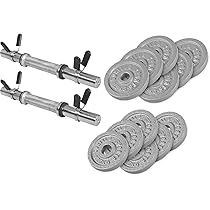 GORILLA SPORTS Kurzhantel Set 20kg - Mit Koffer & 8 Scheiben