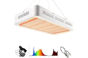 MILYN Lampada Per Coltivazione Indoor 1000W Lampada Per Piante Spettro Completo Led Grow Light Per Grow Box/Idroponica/Serra/Interno Semina, Veg, Fiore, Crescita