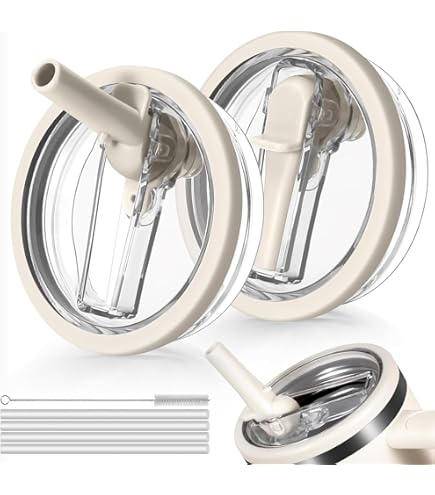 Stanley Cup Replacement Lid, Pack Of 2 Stanley Cup Lids For 40 Oz Cups With 2 Straws, Stanley Flip Straw Lid, Leak-Proof, Waterproof Stanley Cup Lid - View #9