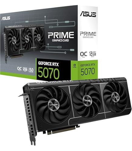 ASUS Dual GeForce RTX 5070 12GB GDDR7 OC Edition Gaming Graphics