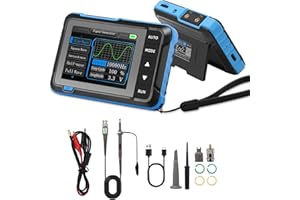CRLVLYN Oscilloscope DSO153, Handheld Digital Signal Generator Oscilloscope Kit, Portable Automotive Oscilloscope with 1M Bandwidth, 5 MS/s High Sampling Rate, 14 Types of Signal Waveforms, 0~10KHz Frequency