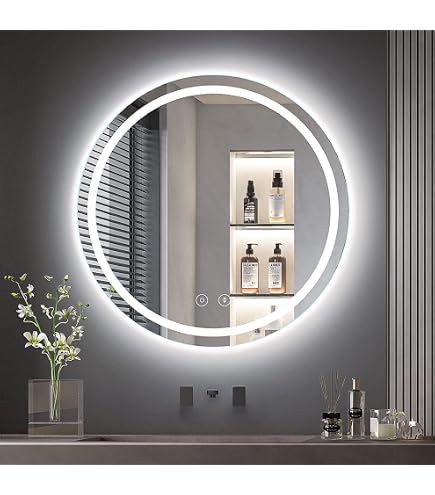 Kohler Rundspiegel 81,3 Cm – Mattschwarzer Wandspiegel Für Bad & Wohnbereich