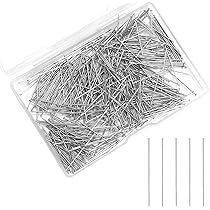 500 Spilli Da Cucito 26mm In Acciaio Inox - Testa Fine E Dritta, Per Cucito, Gioielli E Artigianato - Foto 12