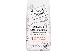 CARTE NOIRE - Grains Solidaires - Intensité 7 - Projet solidaire - 100% Arabica - Certifié Rainforest Alliance - Intense et Aromatique - 500G