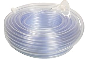 as - Schwabe Livella tubolare 10 m in PVC, trasparente 8 x 1,5 mm - Dispositivo di livellamento del tubo compreso imbuto e due tappi - Ideale per trovare la stessa altezza