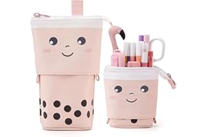 Ambolio piórnik dla studentów, nastolatków, dziewcząt, chłopców, do biura, piórnik różowy, piórnik