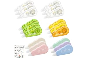 ABOVE ZERO Lot de 18 rouleaux correcteurs, mini souris correctrice 4 m x 5 mm, rouleau souris Tippex, rouleau adhésif, rouleau souris, fournitures scolaires, rubans correcteurs pour bureau, école - coloré
