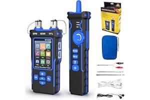 NOYAFA Network Cable Tester with Optical Power Meter PoE Multi-Function, Wire Tracker RJ11 RJ45 LAN Cable Toner Cat5 Cat6 Ethernet Cable Tracer with NCV, Port Flash, Support Type-C Charging, B