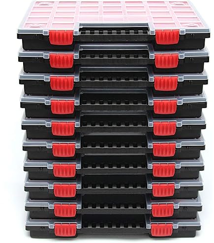 6 x assortimentsdoos XXL kleine onderdelen magazijn met transparant deksel sorteerdoos sorteerdoos gereedschapskoffer met uitneembare vakken 6 x assortimentsdoos XXL kleine onderdelen magazijn met transparant deksel sorteerdoos sorteerdoos gereedschapskoffer met uitneembare vakken