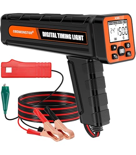 Disco Orario Automatico Strumento Riparazione Motori Gedourain Timer Accensione Motore - Luce Temporizzazione Digitale Per Auto E Moto Timer Digitale ABS Luce Stroboscopica Per Motori