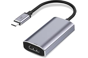 CableGlaxay Adaptador USB C a HDMI de 8 K, Thunderbolt 3 a HDMI, 8 K 60 Hz, 4 K 120 Hz, para MacBook Pro, MacBook Air, iPad Pro, Pixelbook, XPS,Galaxy (Compatible con Puertos Thunderbolt 3)