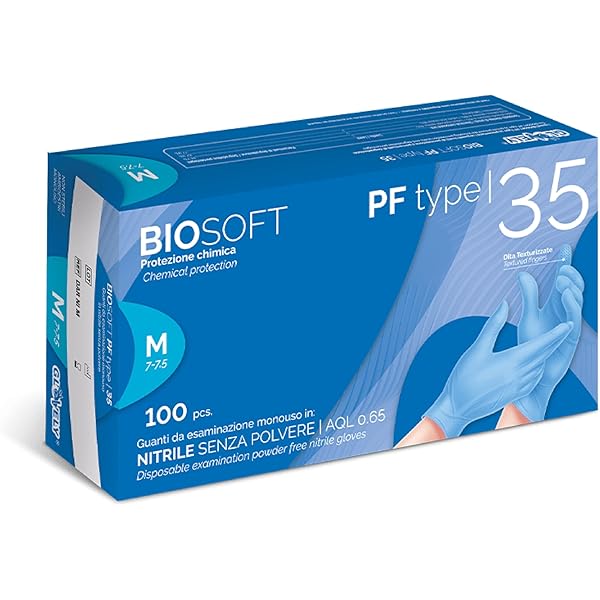 100 Guanti In Nitrile L, Senza Polvere, Senza Lattice, Ipoallergenici - Foto 9