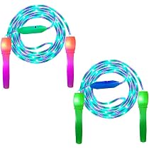 2 Cordes à Sauter élastiques LUMITRRA - 6 M, Multicolores, Pour Jeux De Jardin Et Intérieur, Enfants 7 Ans Et Plus