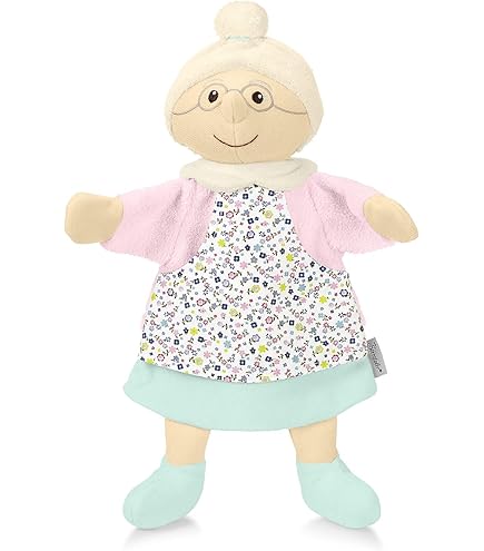 Marionnette à Main Polichinelle Sterntaler - 30x26x10 Cm, Bleu/rouge - Peluche Douce, Lavable - Pour Jeux D'enfant