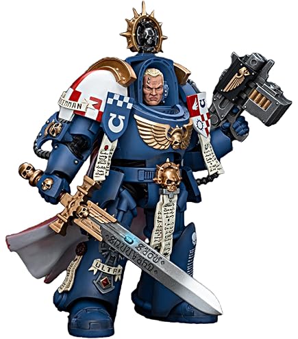 JoyToy X Warhammer 40k &ndash; Alto Maresciallo Helbrecht, Templari Neri, Miniatura 1/18 Dipinta