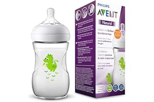 Philips Avent Natural Feeding Bottle with Dragon Design, 260ml – SCF070/24