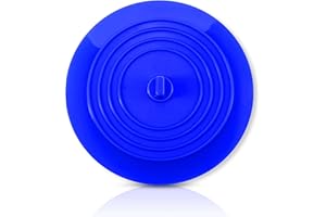 CZ Store Silikon-Abflussstopfen | 15 cm Flexibel & wasserdicht - Universal-Abdeckung für Edelstahl-Küchenspüle, Keramik-Badewanne, Toilette, Waschbecken, Dusche - Blau