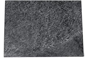 BRAND NEW CAKE BrandNewCake® Tabla de Mármol 30x40cm - Piedra Natural de Mármol - Ideal para Servir y Templar Chocolate - Negro/Gris