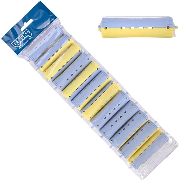 6 Lockenwickler Mit Gummiband – Heißwelle Dauerwelle Set, Größe 1 (3 Cm)