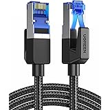 UGREEN Cat 8 Câble Ethernet Réseau RJ45 Super Débit 40Gbps 2000MHz Nylon Tressé Double Blindage Compatible avec Routeur Switc