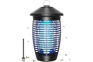 TMACTIME Lampada Antizanzare Elettrica, 20W 4500V UV Zanzariera Elettrica, Impermeabile IPX4, Non Tossico ed Ecologico per Giardino Interno Esterno