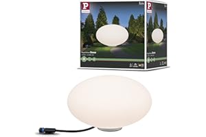 ‎PAULMANN Paulmann 94175 Plug & Shine Lichtobjekt Stone IP67 3000K 235lm 24V Kugelleuchte Aussenleuchte Gartenbeleuchtung Terassenbeleuchtung 94175, Klein