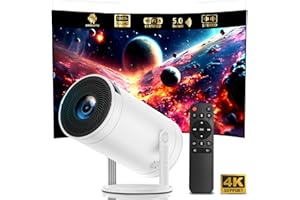 Projektor mit WLAN und Bluetooth, CWOWDEFU 1080P Full HD Smart-Projektor, Filmprojektor für TV-Stick/Telefon-Casting/HDMI/USB/Heimkino, unterstützt 4K-Dekodierung