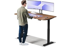 ‎DESKTRONIC Desktronic Homeone Höhenverstellbarer Schreibtisch 160 × 80 cm – Elektrischer Schreibtisch Mit Zwei Elektrischen Motoren, Touchscreen-Steuerung Und Integrierten USB-a- Und USB-c-ladeanschlüssen