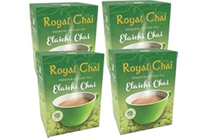Royal Chai Elaichi Sweetened 220g (Pack of 4) – Premium Instant Tea – Cardamom Tea – Natural – Instant Cardamom Indian Tea