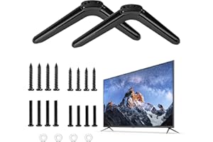 SWoob Universal TV Legs Base Pedestal Feet for Most Tcl 32in/40in/49in/50in/55in TV Stand Cabinet with Screws TV Legs Easy To Install Smart Replacement Desk Support Feets