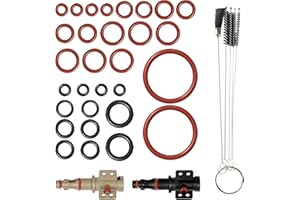 VOLTVERA Lot De 35 Joints Toriques En Silicone Pour Machines à Café Pour Philips Saeco, Groupe Café Avec Brosse De Nettoyage Machines à Café Pour Philips Gaggia, Soupape De Support, Soupape à Vapeur, Valve