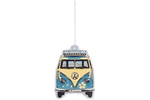 BRISA VW Collection - Volkswagen Combi Bus T1 Camper Van Désodorisant, Distributeur de Odeur, Diffuseur de parfumé, Arbre pour la Voiture/Véhicule (Piña Colada/Turquoise)