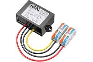 BGOODVISION 12V a 24V Step up Converter, Convertidor Transformador 5A 120W Convertidor 12v a 24v Y Bloque de Terminal Rápido, DC DC Converter para de Camión Vehículo Barco (Acepta DC9-20V)