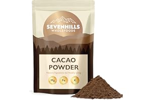 Sevenhills Wholefoods Cacao/Cocoa Powder 400g | Natural Source of Potassium & Manganese | Pure & Vegan for Hot Chocolate, Smoothies & Baking | Unsweetened