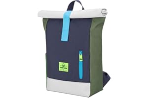 Johnny Urban Rucksack Kinder Jungen & Mädchen Grün - Junior Aaron - Kinderrucksack mit Brustgurt - Aus recyceltem Material - Ab 3 Jahre - 8L - Wasserabweisend