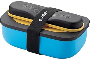 Guzzini ‎1711 Set Lunch Box Con Posate Da Viaggio, Multicolore, 20 x 12 x 10 Cm