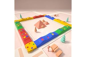 MOCUTEEN Generic Pierres d'équilibre pour jeu - Pont d'équilibre - Charge maximale : 100 kg - Blocs d'équilibre - Mur de pied - Parcours - Sport pour enfants