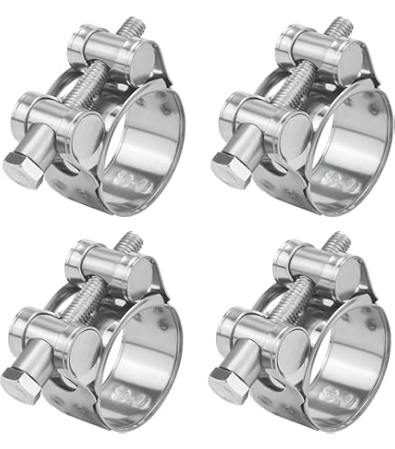 2" T-Bolt Hose Clamp Stainless Steel Band Floating Bridge Nylon Insert - View #6