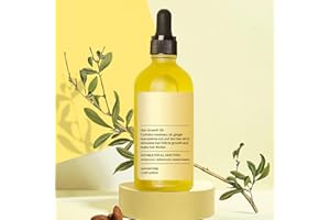 SPTNAMLIT 100% Veganic Natural Hair Growth Oil, Hair Growth Rosemary Oil with Argan Oil Vitamin E for Thin Hair, Organic Natural Oil for Dry Damaged Hair Growth Improves Blood Circulation Reduce Hair Loss
