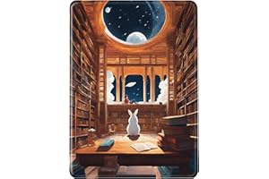 SGKITM Coque Kindle Paperwhite 10e Génération 2018 Cuir Flip Silicone Etui Ultra Mince Auto Veille Réveil Case Librairie Forêt Amour de Canapé Motif PU + TPU Protection Housse pour Kindle Paperwhite 4 (3)