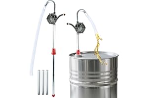 ATPEAM Bomba Manual de Aceite y Combustible, Bomba de Trasvase Gasoil y Agua Manual, Herramienta de Extracción de Líquidos para Vehículos y Motores