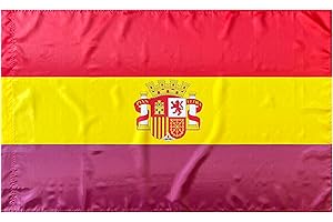 Durabol Bandera Republica Española con Escudo 150 x 90 cm Satén