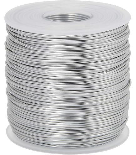 Filo Di Alluminio Anezus 1 Mm (18 Gauge) – 328 M Con Tagliafili Incluso, Per Creare Gioielli E Fiori