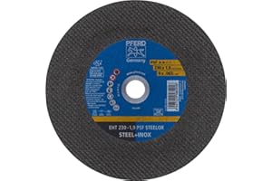 PFERD Trennscheibe, 5 Stück | 230 x 1,9 x 22,23 mm, gerade, PSF STEELOX | 69198293 – für Stahl und Edelstahl (INOX)